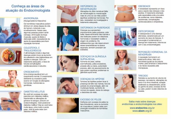 Áreas de atuação do médico endocrinologista (Comunicação SBEM)