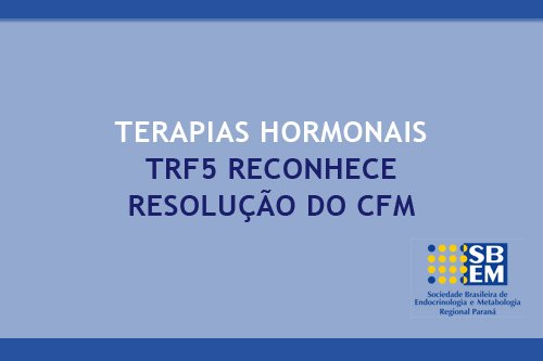 Terapias hormonais
